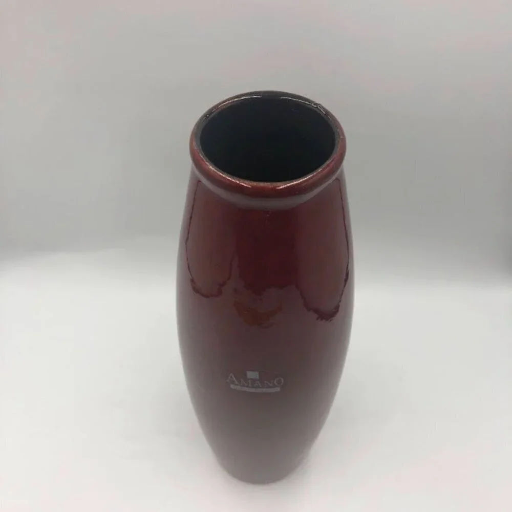 AMANO Made in Germany Scheurich RARE Red Oxblood Vase Pier 1 Imports Décor